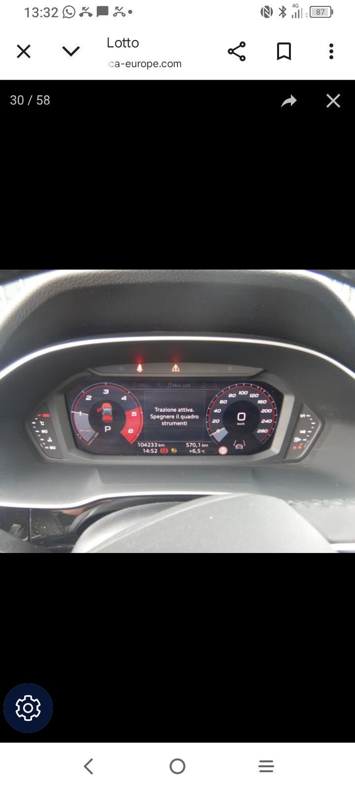 AUDI Q3 2.0 TDI 35 150CV  S-TRONIC km 104233